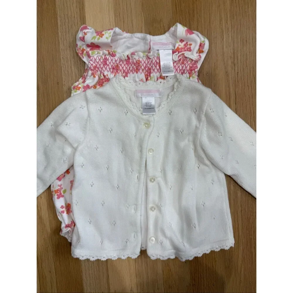 Janie and Jack Size 6-12mos Little Layette Set
